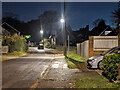 Crawley Lane, Pound Hill, Crawley, by night