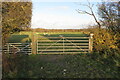 Gate on the footpath to Norton