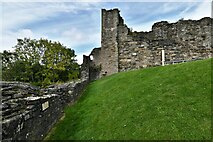 NZ1700 : Richmond Castle: South curtain wall and south west corner turret by Michael Garlick