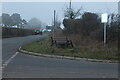 ST3196 : Bench at road junction, Tre-herbert Road by M J Roscoe