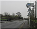 SO2118 : Direction and distances sign alongside the A40, Crickhowell by Jaggery