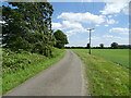 Minor road from Hatton towards Great Sturton