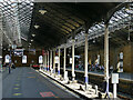 The interior of Scarborough station trainshed