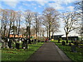 Path in Newark Cemetery