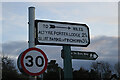 NJ0656 : Signposts by Anne Burgess