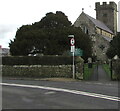 Southwest entrance to the village churchyard, Coychurch