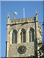 The clockface of St Peter and St Paul