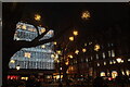 View of snowflakes in Sloane Square #3