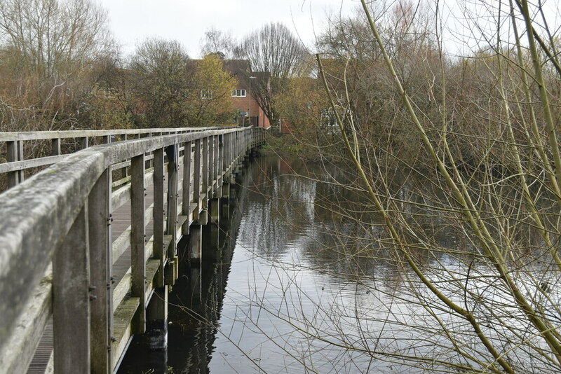 Footbridge across North Pond, Bishop's... © David Martin :: Geograph ...