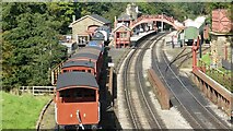 NZ8301 : Goathland railway station by Sandy Gerrard