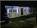 Christmas lights on a house on Kinloch Drive