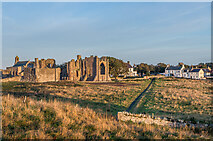 NU1241 : Lindisfarne Priory at dawn by Ian Capper