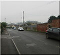 Patched road surface, Woodcock Lane, Stonehouse