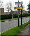 Harwood by Redrow direction sign, Gloucester Road, Stonehouse