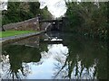 Lock and footbridge crossing the canal