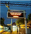 Covid 19 warning, Heald Green Station