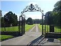 Gated entrance to Newburgh Priory