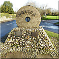 TG2322 : Buxton village sign by Adrian S Pye