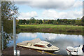 SP2156 : The River Avon by Riverside Caravan Park by Bill Boaden
