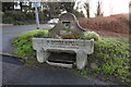 Horse drinking trough dedicated to Clement Scott