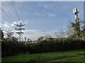 SO8652 : Phone mast and pylon by Andrew Darge