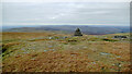 NY6834 : Cairn at north edge of Cross Fell plateau by Andy Waddington