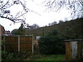 Railway embankment behind The Lindens estate