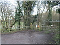 The beginning of a bridleway, Bunny Hill