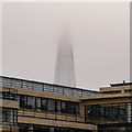 TQ3280 : The Shard, shrouded by fog on New Years Day 2021 by Roger Jones