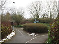 Public footpaths under the A34 Cheadle Royal Roundabout