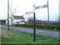 Signpost on Mark Road