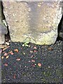 Benchmark on Gatepost, Owlcotes Road, Pudsey