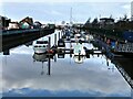 TF4609 : Unusually calm water in Wisbech Marina by Richard Humphrey