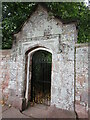 Gateway in former Vicarage garden wall, Crediton