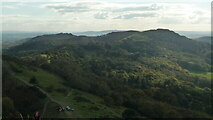SO7641 : Broad Down, Millennium Hill and the Herefordshire Beacon by Fabian Musto
