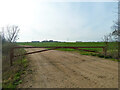 Barrier on construction track, Boreham