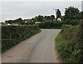 Towards a T junction, Llanddewi Rhydderch, Monmouthshire