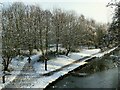 The canal at Wyther Lane, with jogger