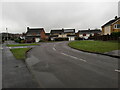 Houses at the junction of Wheatfield Drive and Brookside Close