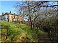 Looking down the steps at The Slade