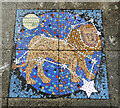 Mosaic in Kelvingrove Square community garden