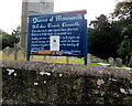 SO3710 : Information board for the former St Teilo's Church, Llanarth, Monmouthshire by Jaggery
