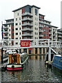 Canal and apartments in Birmingham