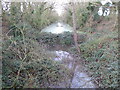 Lake on the old disused railway line north of Hanwood Bank