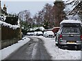 NT2539 : Snow returns to Peebles by Jim Barton