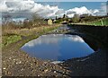 Puddles on Hirst Lane - with Gate Foot ahead