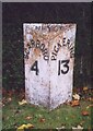 Old Milestone, on the A170, Racecourse Road