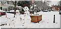 Family of Snowpeople and Modal Filter, School Road