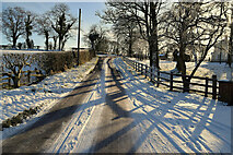 H4269 : Snow, Creevangar by Kenneth  Allen