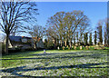 Little Wilbraham: churchyard snowman